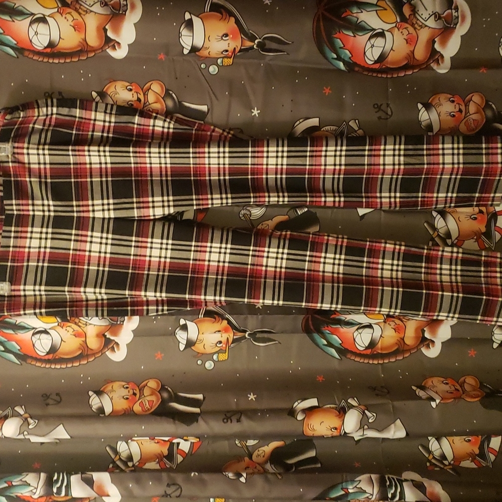 Le Chateau Plaid Pants